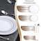 Smarty Had A Party White with Silver Edge Rim Plastic Plastic Wedding Value Set, 720PK WSVPP120 - alternate 2